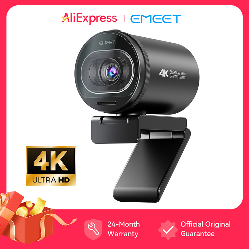 4K Microscope Camera Sony Sensor - 4Kウェブカメラ EMEET S600。PC用USBカメラ、内蔵マイク、1080P、60FPS、ソニー製センサー、オートフォーカス、プライバシーカバー付き。ウェブカメラ、ゲーム用、ライブ配信用。