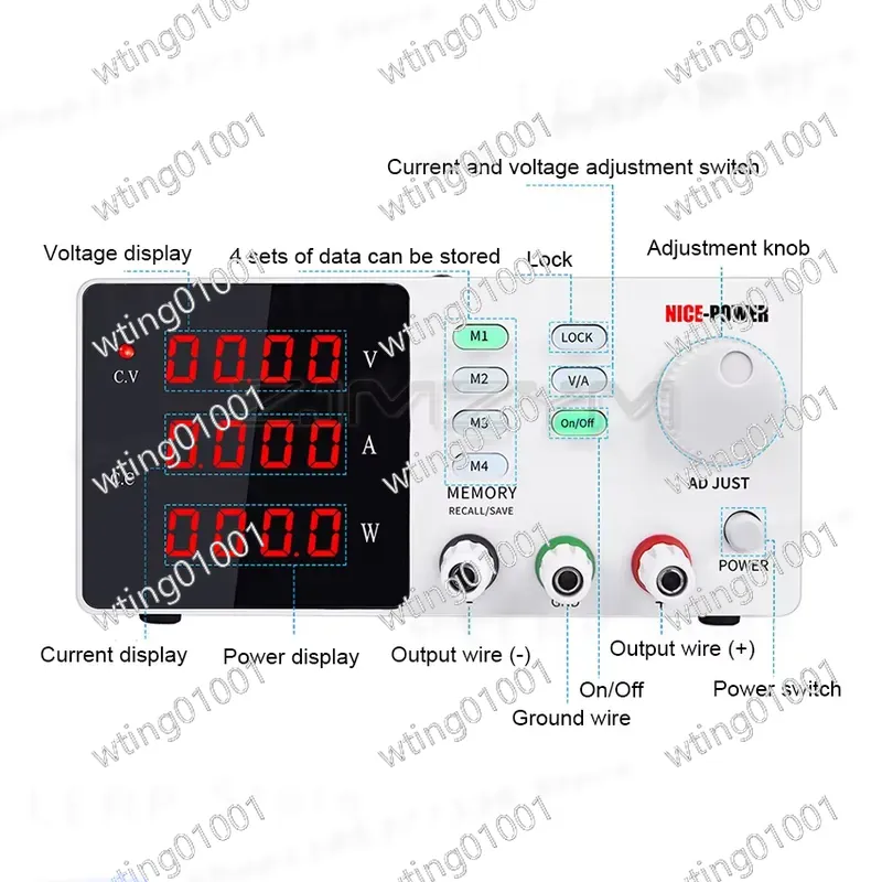 ラボ用プログラマブル制御式直流電源、30V 10A、60V  - High Precision Dc Power Supply 30V 10A のレビューと価格