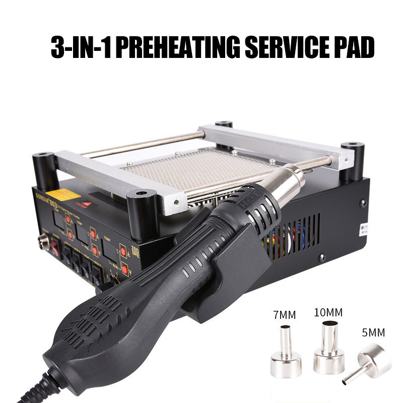 3in1デジタル熱風ヒートガンBGAリワークはんだ付けステー - Infrared Bga Rework Station のレビューと価格