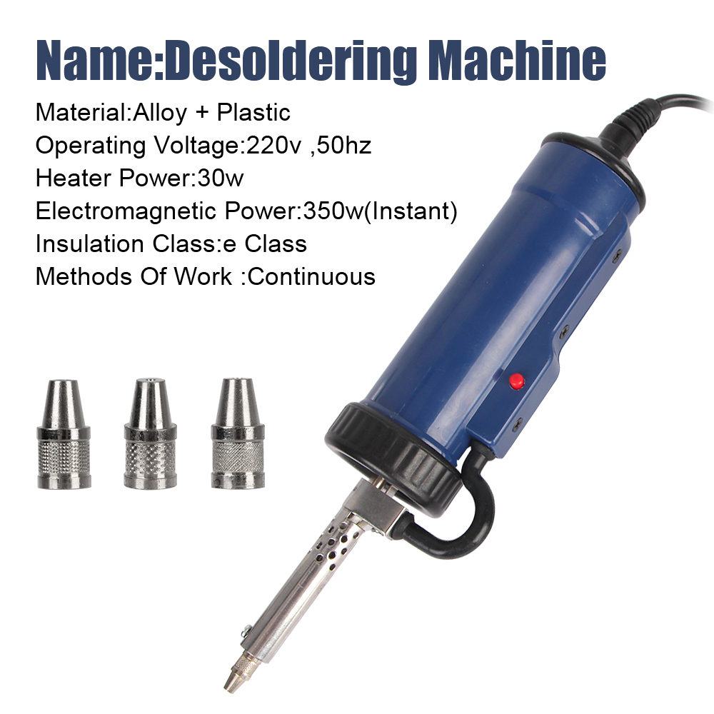 新しいはんだ除去機錫吸盤自動電気はんだ 3 吸引ノズルポータ - Desoldering Pump Electric Vacuum Station のレビューと価格